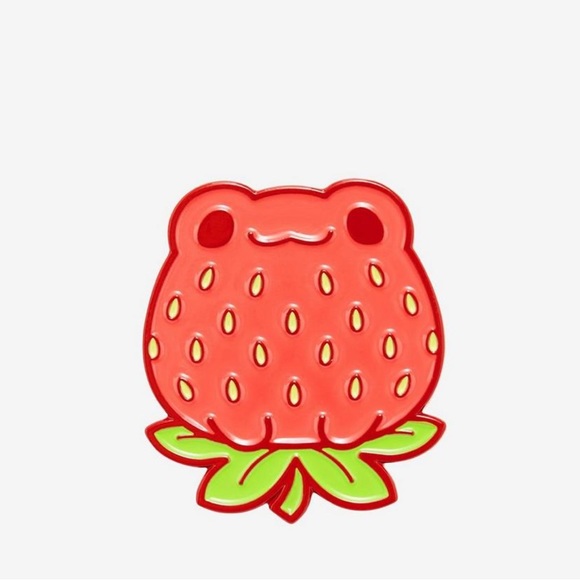 Hot Topic Strawberry Frog Enamel Pin NWT - Picture 1 of 4